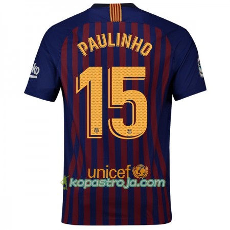 Billiga Fotbollströjor FC Barcelona Paulinho 15 Hemma tröja 2018/19 Kortärmad